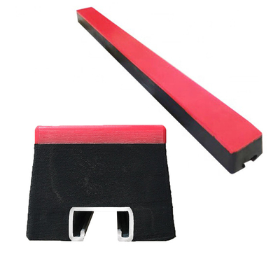 Van de het Rubberstootkussentransportband van UHMWPE van het Effectbars van de de Transportbandsteun Glijdende het Effectbar