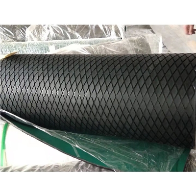 Rubberdiamond conveyor pulley lagging cold-het Vulcaniseren Katrol die Rubberblad achterblijven