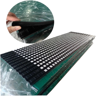 Bekleding van de transportband de Rubber Ceramische Katrol met Koude die Cn Laag vulcaniseren Plakkend