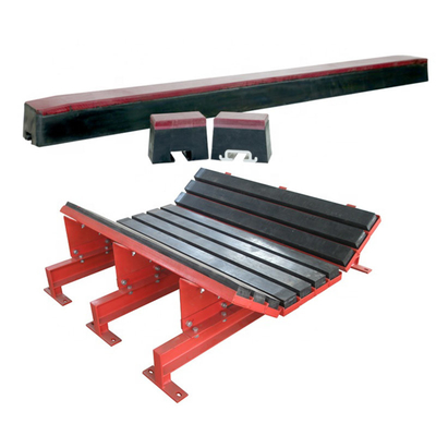 Van de het Rubberstootkussentransportband van UHMWPE van het Effectbars van de de Transportbandsteun Glijdende het Effectbar