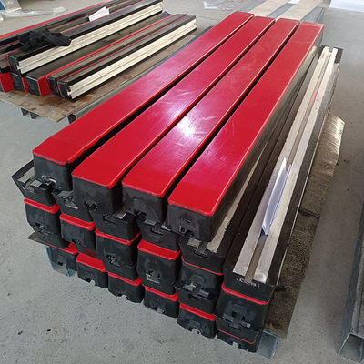 Van de het Rubberstootkussentransportband van UHMWPE van het Effectbars van de de Transportbandsteun Glijdende het Effectbar