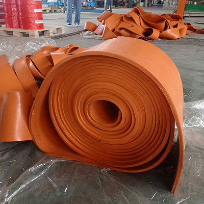 Oranje Rubbersbr-van de de Raadsriem van de Transportbandrok de Transportband Zijrok