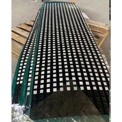 De Rubberbekleding van Dimple Ceramic Tile Embedded In voor Transportbandkatrol 500mm Breedte