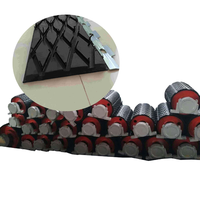 Van de de Visgraat de Rubberbekleding van de aandrijvingskatrol van de de Transportbandkatrol Bekleding van de de Trommeldia