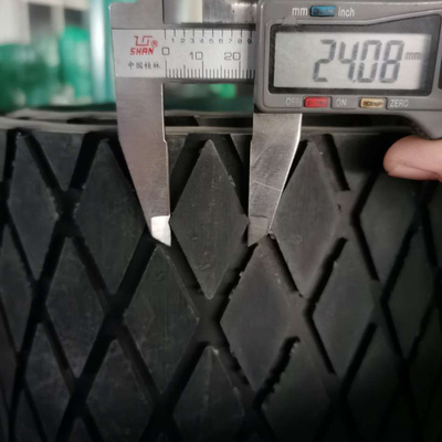 de 12mm Gevulcaniseerde van de de Katrolbekleding van de Laagtransportband van de de Trommelkatrol Rubberbekleding Plakkend