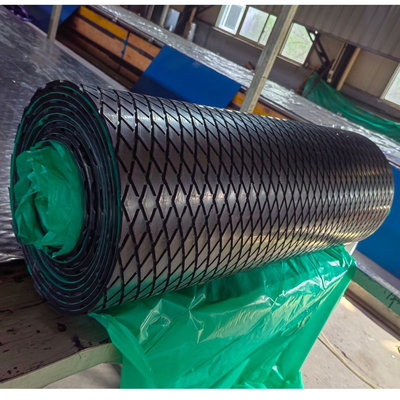 de 12mm Gevulcaniseerde van de de Katrolbekleding van de Laagtransportband van de de Trommelkatrol Rubberbekleding Plakkend