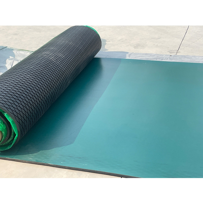 Kleine Diamond Groove Rubber Conveyor Pulley-Bekleding met Laag Plakkend