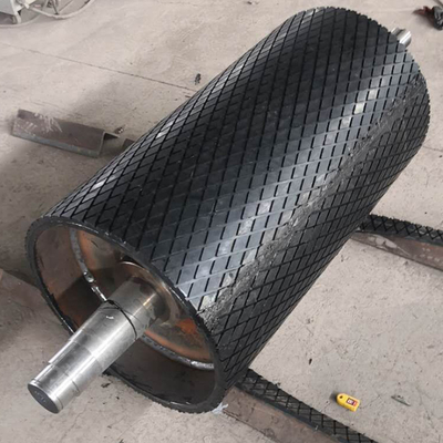 Diamond Pattern Conveyor Pulley Lagging-Blad van de Trommel het Rubberbekleding 10 Meter
