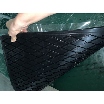 Van de de Riemtransportband van het visgraatpatroon van de de Katrolbekleding het Blad van Diamond Groove Rubber Pulley Lagging