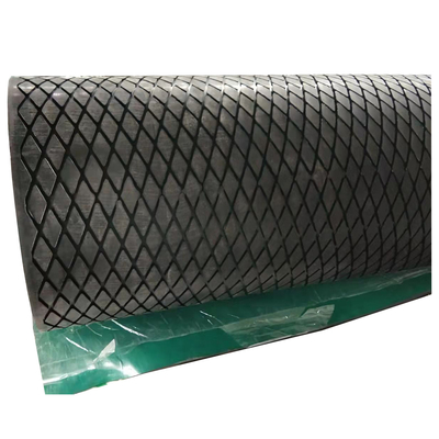 Van de de Riemtransportband van het visgraatpatroon van de de Katrolbekleding het Blad van Diamond Groove Rubber Pulley Lagging