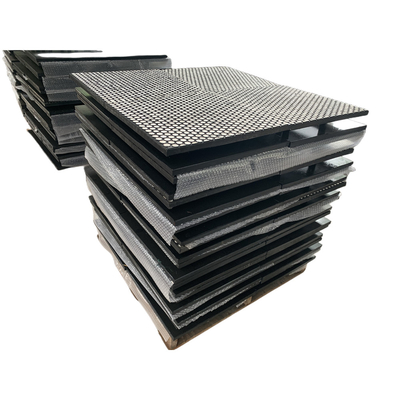 Rechthoekige Hexuitdraai Hoge Alumina Keramische tegels Ceramische Rubber Samengestelde Voering