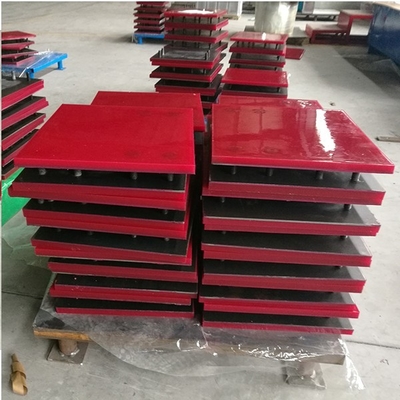 Conveyor 80 Shore A Steel Metal Back Polyurethane slijtage voering