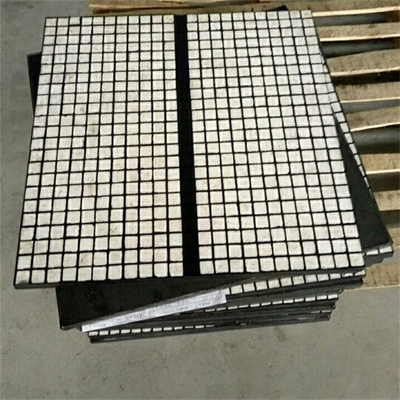 Alumina van het mijnbouwcement Ceramische Vierkante Rubber Ceramische de Slijtagevoeringen van de Voeringshexuitdraai