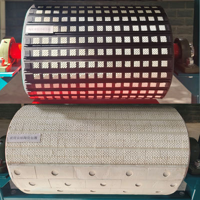 Zeer slijtvaste keramische Direct Bond Pulley Lagging Coating