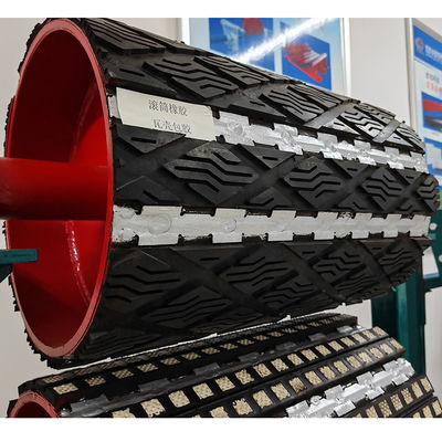 Zeer slijtvaste keramische Direct Bond Pulley Lagging Coating